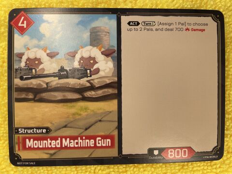 Mounted Machine Gun — DEMO-013, photographed by Allen (own photograph, not official card art)