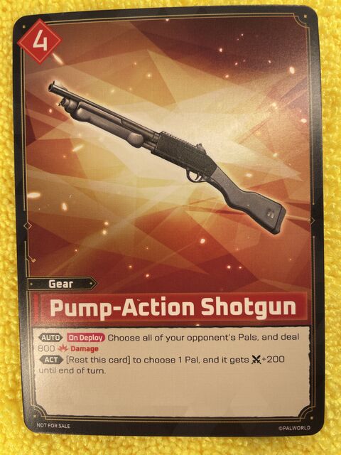 Pump-action Shotgun — DEMO-014, photographed by Allen (own photograph, not official card art)